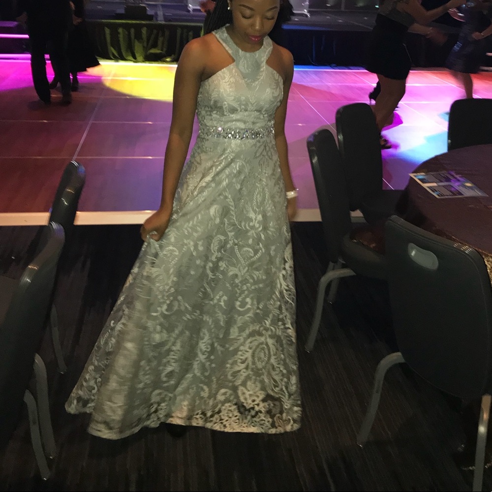 Gray/Silver Prom Dress